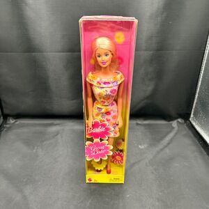 Great Date‎ Barbie Doll Pink Floral Dress Vintage 2002 Mattel New in Box B2818